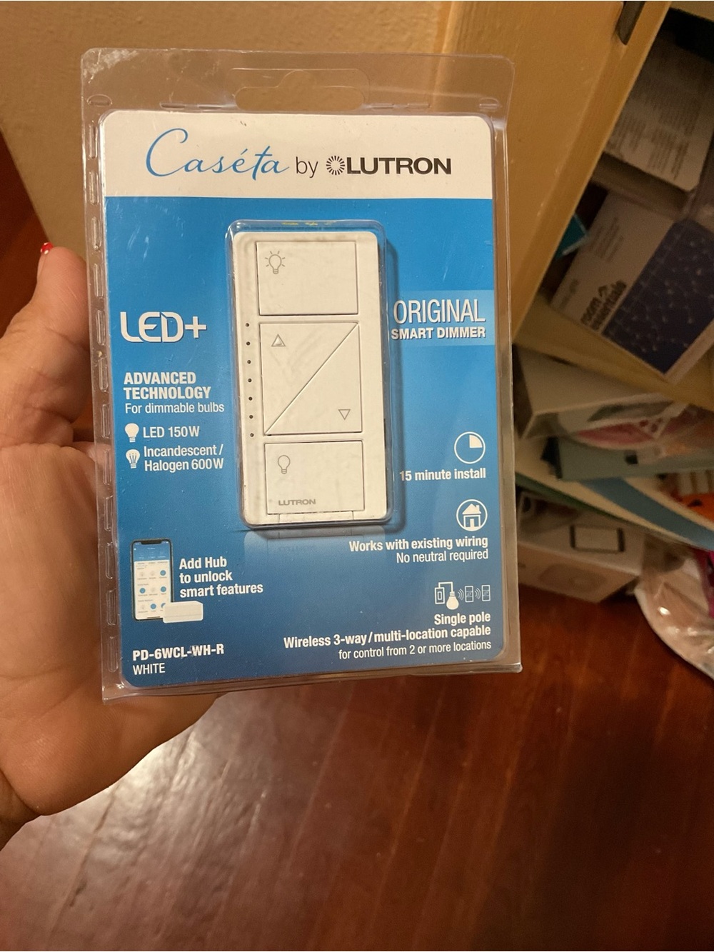 Caséta by Lutron White LED+ Smart Dimmer - Original